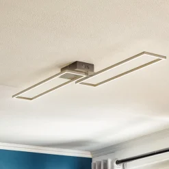 Frame LED-loftslampe, fjernbetjening, sort