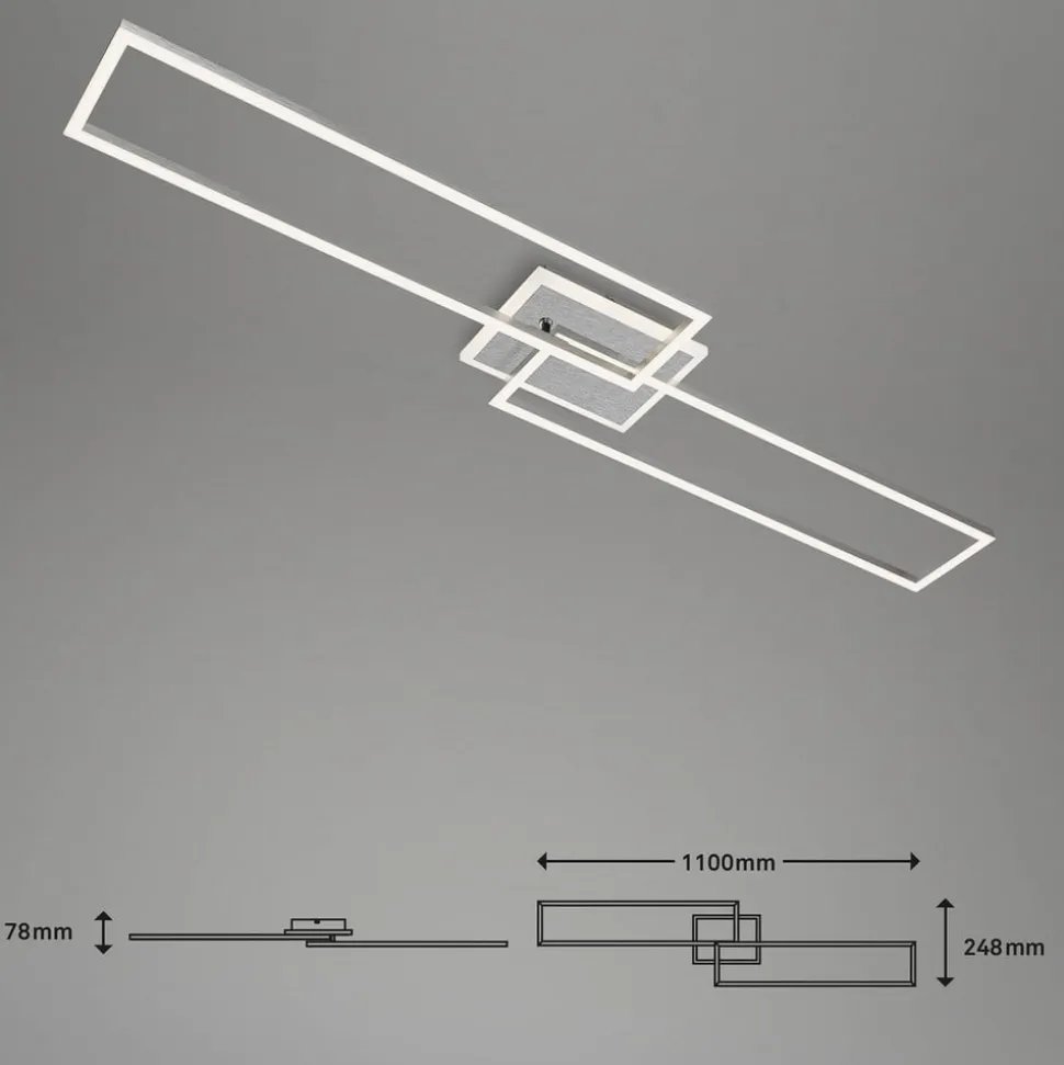 Frame S LED-loftlampe CCT 110x24,8 cm, aluminium