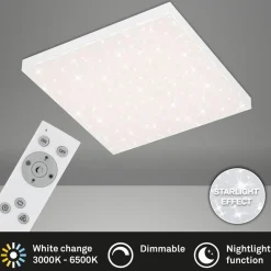 Frameless CCT LED-stjernehimmel, 45 x 45 cm