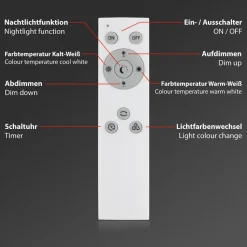 Frameless CCT LED-stjernehimmel, 45 x 45 cm