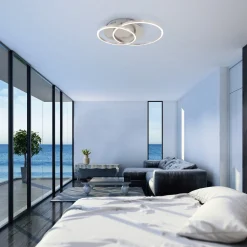 Frames LED-loftlampe, 2 ringe, kan drejes