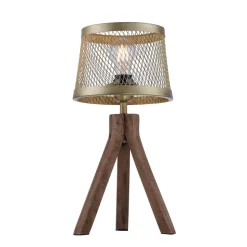 Frederik bordlampe i træ, trefod