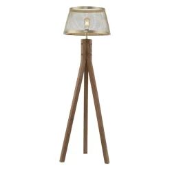 Frederik gulvlampe i træ, trefod