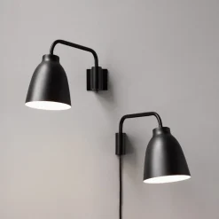 FRITZ HANSEN Caravaggio væglampe, sort