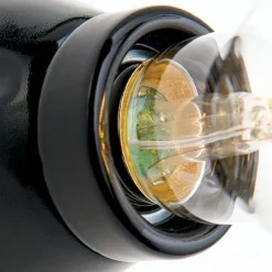 Frost væglampe af keramik, sort