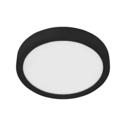 Fueva 5 LED-loftlampe IP44 4.000 K sort Ø28,5cm