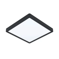 Fueva 5 loftlampe IP44 sort 3.000 K 28x28cm