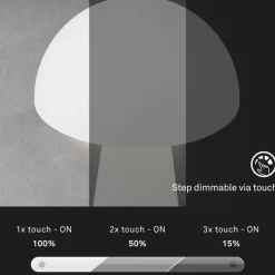 Fungo LED-bordlampe, genopladelig, hvid