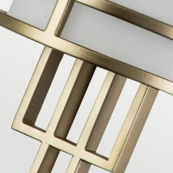 Fusion 1 væglampe, natur messing