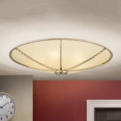 Galina loftlampe, cremefarvet, 56 cm