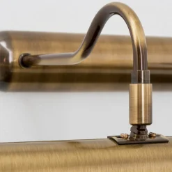 Gallerilampe Lariga, antik messing, 70 cm