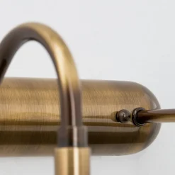 Gallerilampe Lariga, antik messing, 70 cm