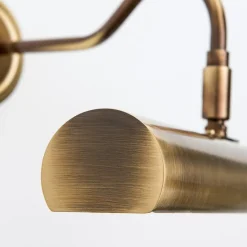 Gallerilampe Lariga, antik messing, 35 cm