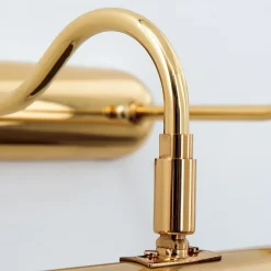 Gallerilampe Lariga, messingfarvet, metal, 65 cm, E14