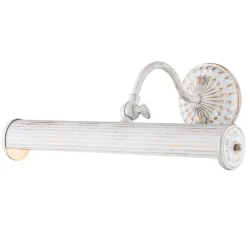 Gallerilampe Renoir i hvid, 2 x E14 25 W