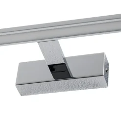 Gallery LED-væglampe, kromfarvet, metalbredde 62 cm IP44