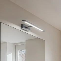 Gallery LED-væglampe, sort, metalbredde 41,5 cm IP44