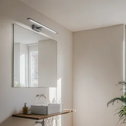 Gallery LED-væglampe, sort, metal, bredde 62 cm, IP44