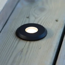 Garden 24 Decklight, sort, toplys, 3W