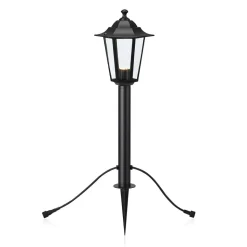 Garden 24 LED-gadelampe lygte, sort, 3W