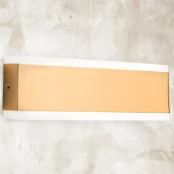 Garik - LED-væglampe med gylden krop