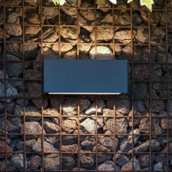 Gemini udendørs LED-væglampe, 22 cm, 4.000K, antracit