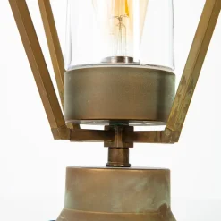 Gemstone 3455 sokkellampe, antik messing/klar