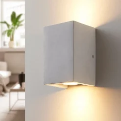 Gerda - GU10 væglampe, 2 lyskilder af beton