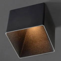 GF design Blocky indbygningslampe IP54 sort 2.700 K