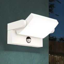 Ginger udendørs LED-væglampe med sensor hvid, IP54