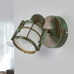 Giorgi - væglampe i spanskgrønt optik