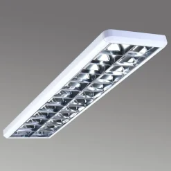 Gitterindbygningslampe 432, hvid, længde 124,5 cm