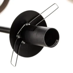 Glassy loftlampe, sort, grafit, glas, 6 lyskilder, E14