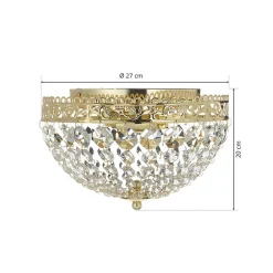 Glitrende loftlampe Saxholm