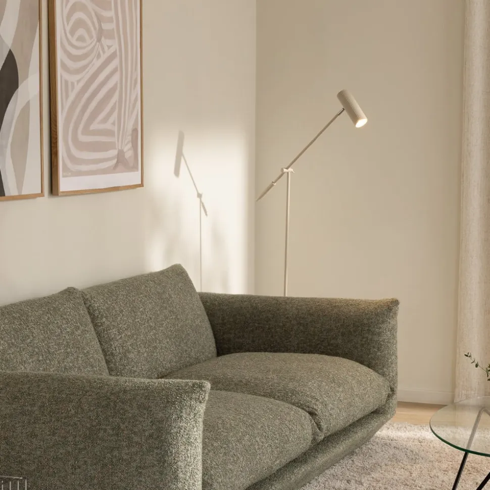 Globen Lighting Gulvlampe Hubble READ, beige, metal