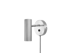 Globen Lighting væglampe Hubble, børstet stål