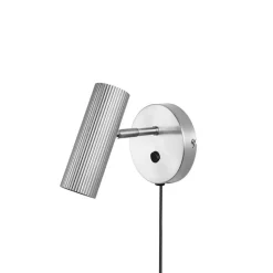 Globen Lighting væglampe Hubble, børstet stål