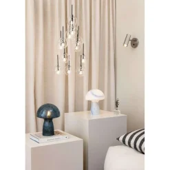 Globen Lighting væglampe Hubble, børstet stål