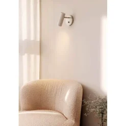 Globen Lighting væglampe Hubble, børstet stål