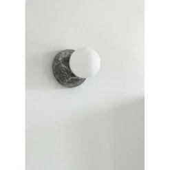 Globen Lighting væglampe Torrano, grå Ø 13 cm IP44