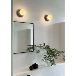 Globen Lighting væglampe Torrano, grå Ø 13 cm IP44