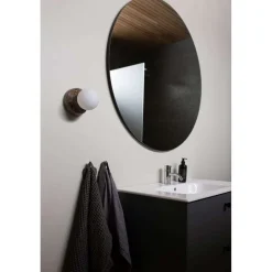 Globen Lighting væglampe Torrano, brun, Ø 13 cm IP44