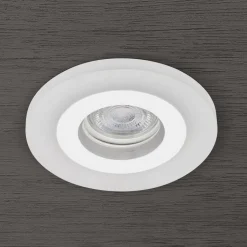 Glow indbygningsspot, hvid, metal, Ø 11 cm, GU10