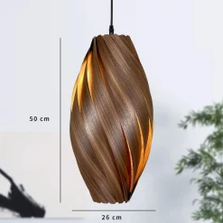 Gofurnit Ardere pendellampe, nøddetræ, højde 50 cm