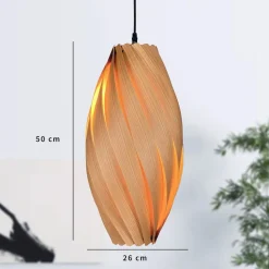 Gofurnit Ardere pendellampe kirsebærtræ højde 50cm