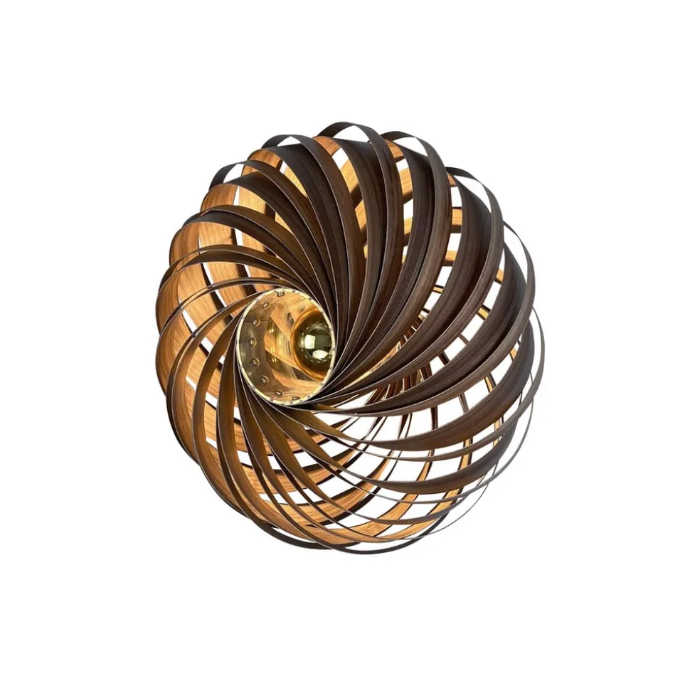 Gofurnit Veneria væglampe, nøddetræ, Ø 50 cm