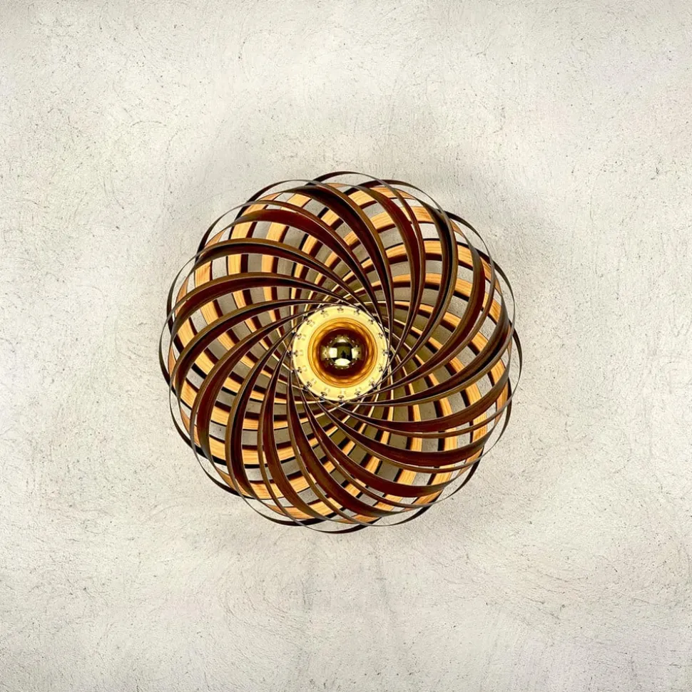 Gofurnit Veneria væglampe, nøddetræ, Ø 50 cm