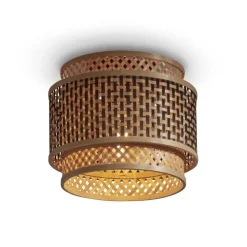 GOOD & MOJO Bhutan loftslampe, bambus, Ø 25 cm
