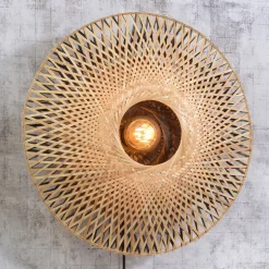 GOOD & MOJO Kalimantan væg, natur/sort, Ø 60cm