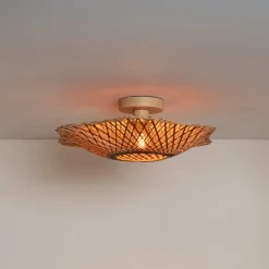 GOOD & MOJO loftlampe Madura, Ø 44 cm, brun, bambus E27